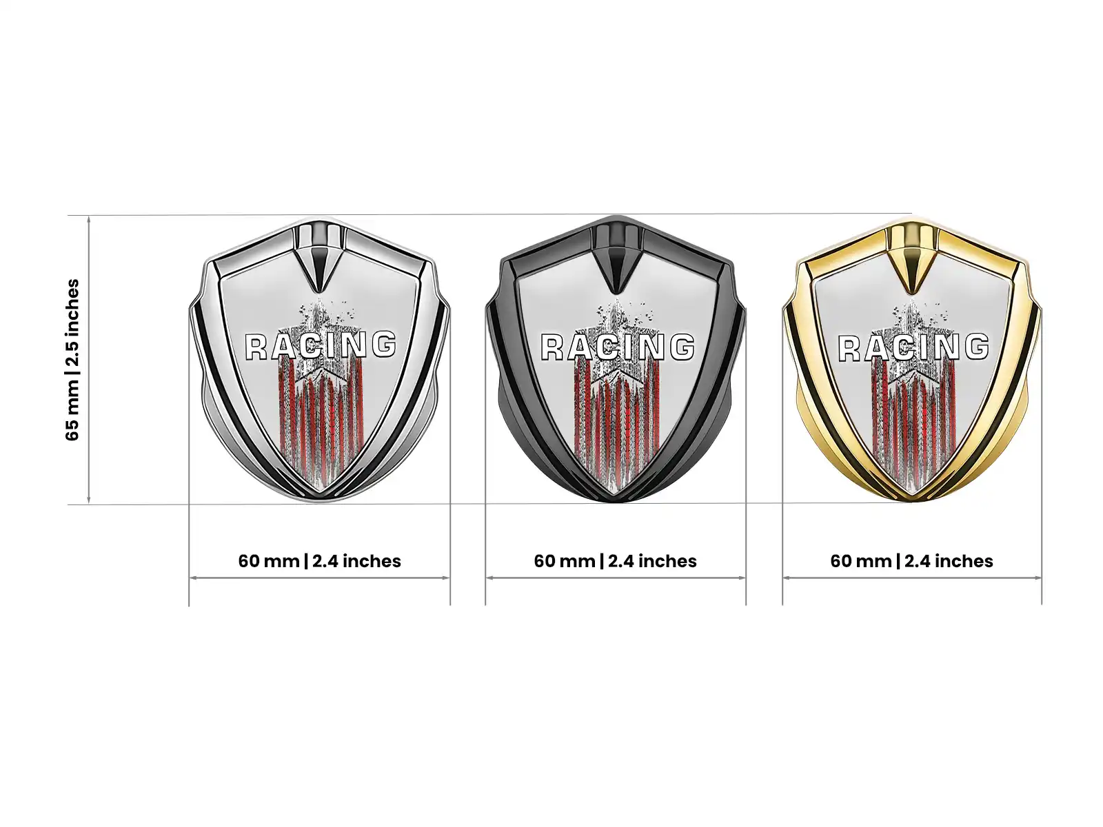 High End Car Logo Badges Minimal Style Drift Look